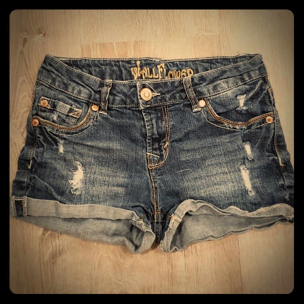 Wallflower Blue Jean Shorts